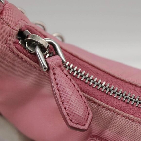 PRADA Shoulder Bag Nylon 2way Pink Silver Auth 111069 - Picture 10 of 16